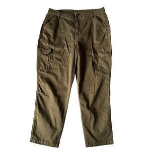 Kühl Cargo Pants Womens 12 Reg Olive Green Kultivatr Kargo Crop Relaxed Outdoor